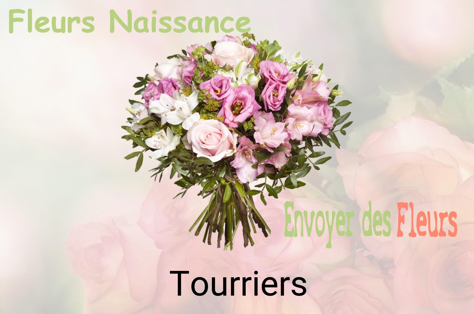 Bouquet de fleurs de naissance livré à Tourriers